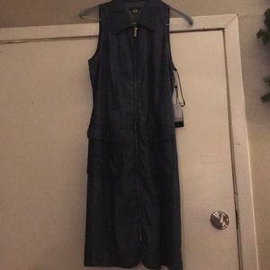 New Tommy Hillfiger Denim Zipper Dress